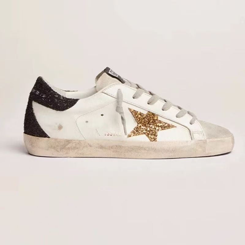 New Second-Generation Distressed Leather Sneakers 1026042111