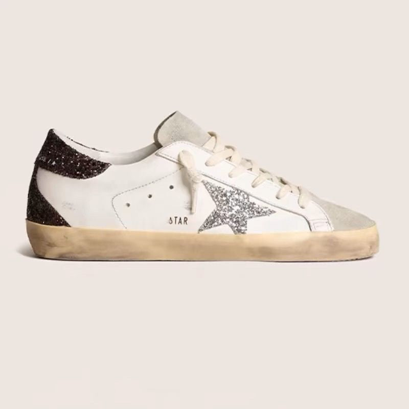 New Second-Generation Distressed Leather Sneakers 1026042111