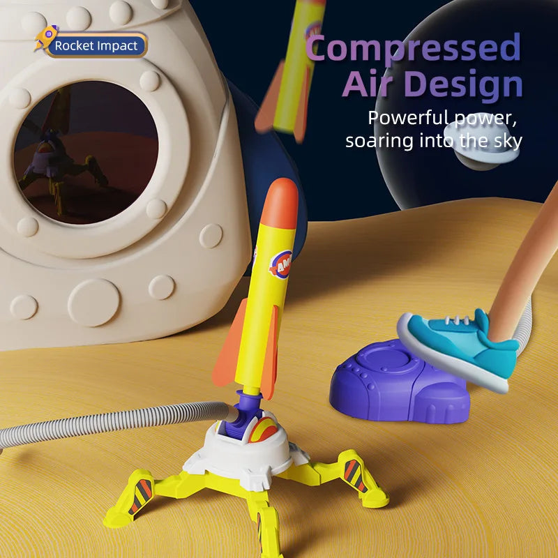 Air Rocket Toy - Jump & Launch For Active Outdoor Play