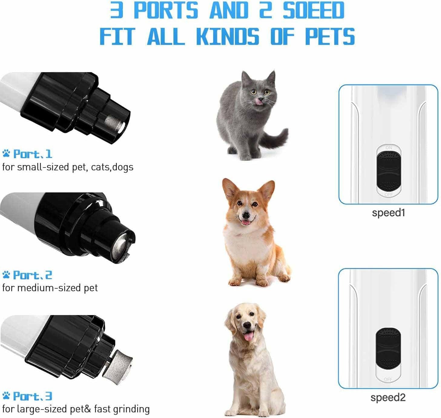 Low-Noise Pets Electric Rechargeable Nail Clippers