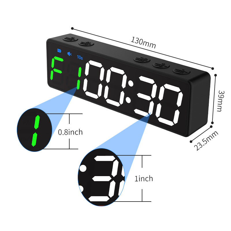 Portable Gym Workout Timer, Fitness Clock Built-in Magnetic