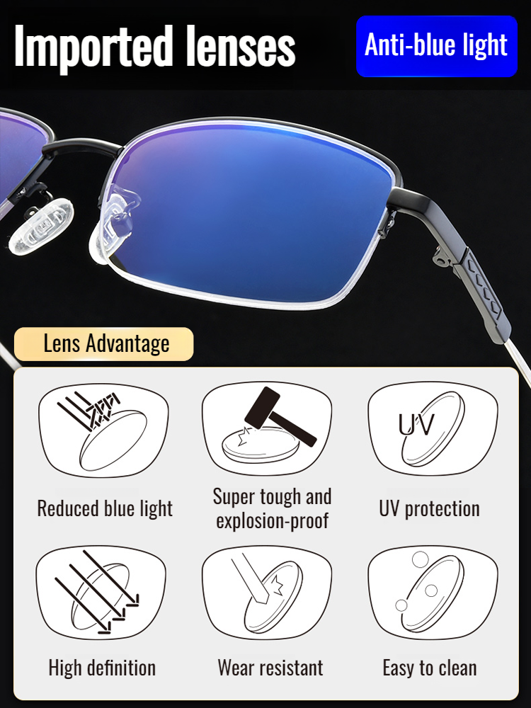 👓【Highdefinition farsighted black technology glasses】Stylish and Comfortable, Suitable for Both Women and Men!