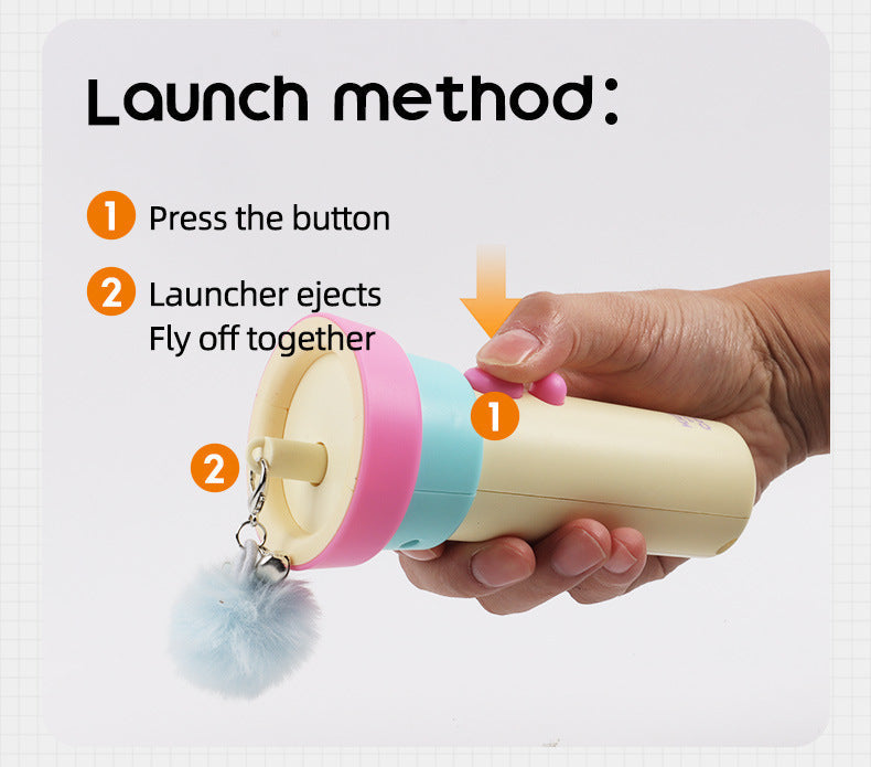 Electric Fishing Style Cat Teaser Toy