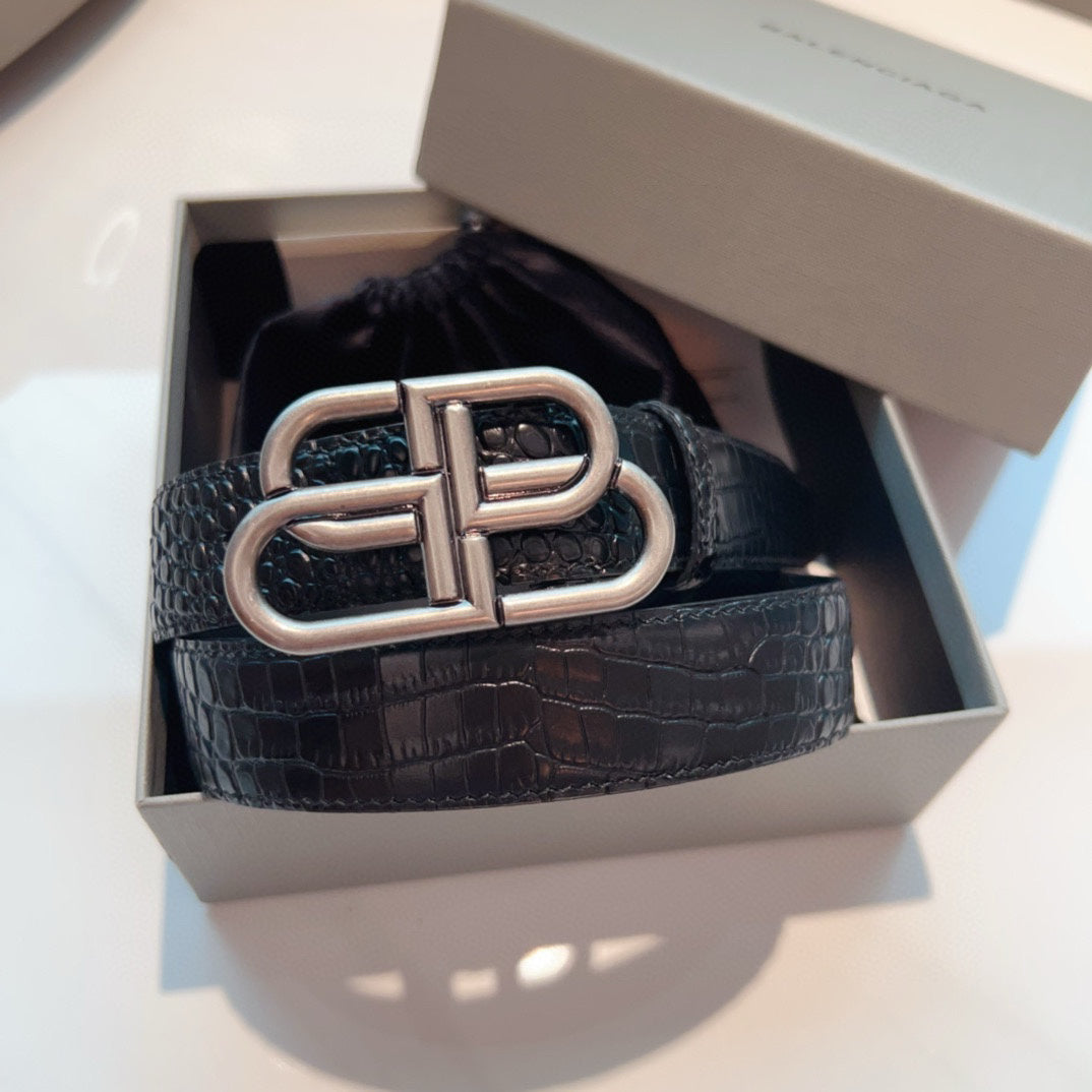 New Crocodile-Print Belt 1026062206