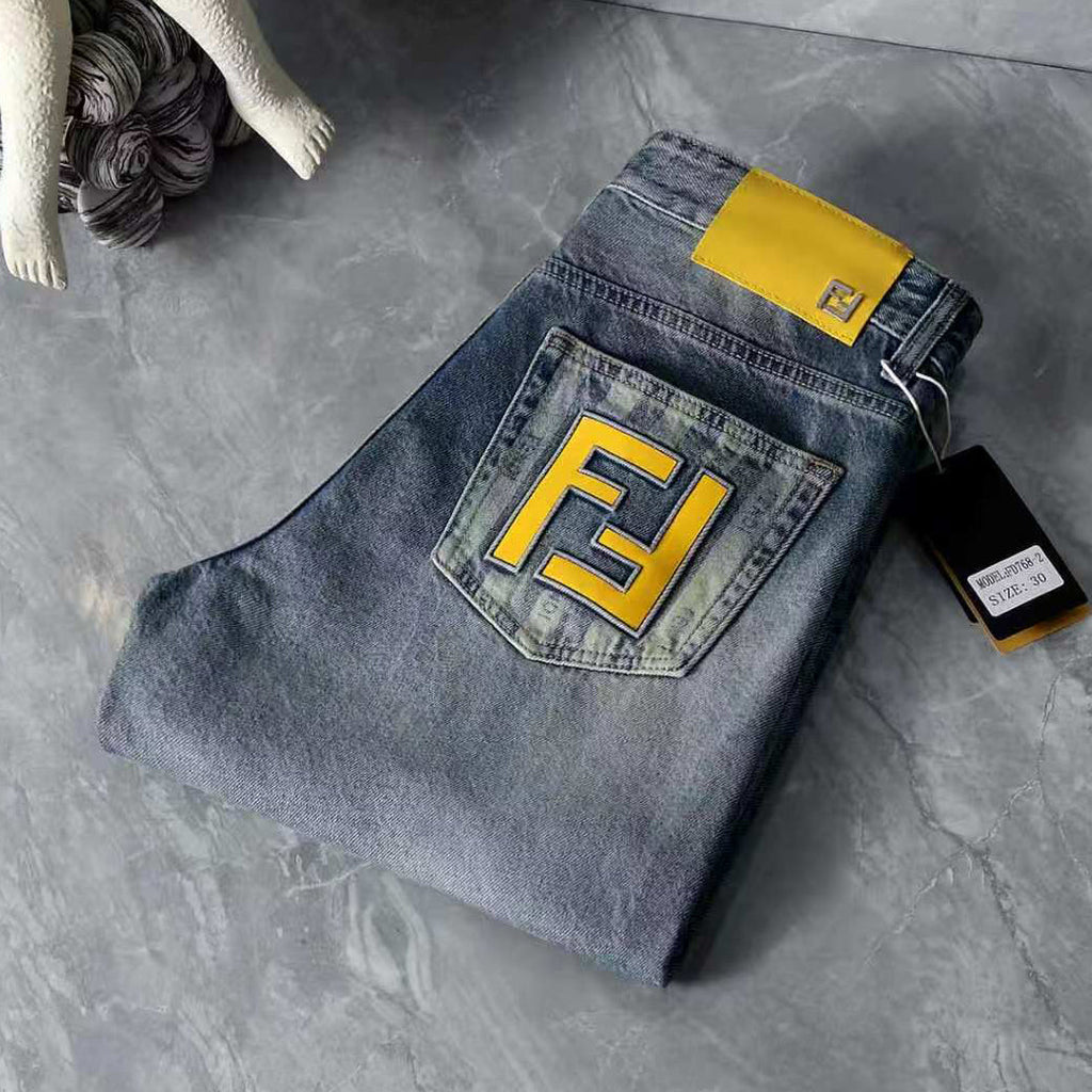Men's Fashion Slim-Fit Straight-Leg Jeans 1026062903