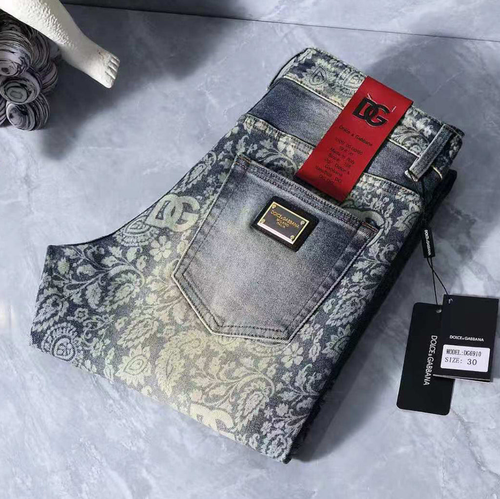Men's Fashion Slim-Fit Straight-Leg Jeans 1026062910