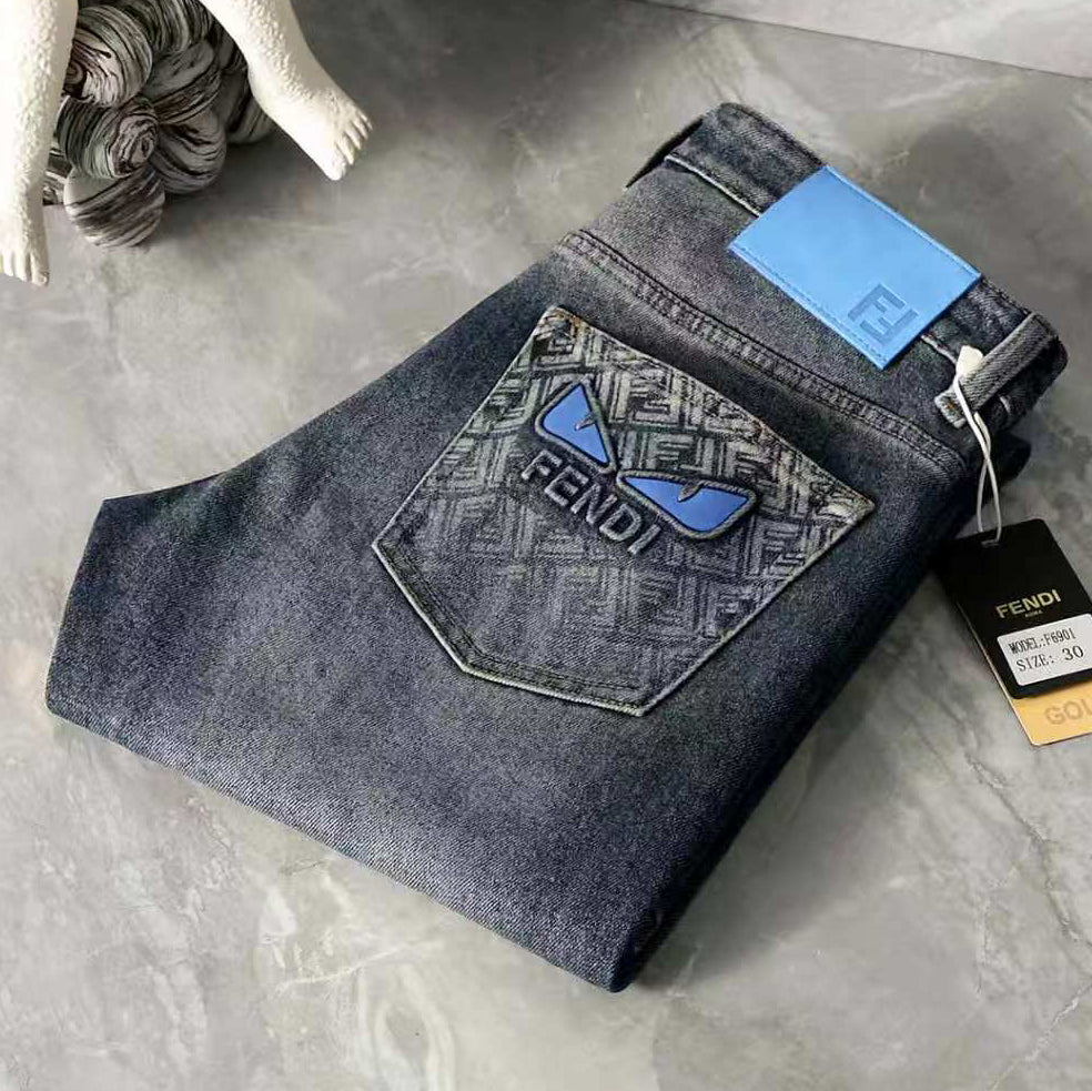 Men's Fashion Slim-Fit Straight-Leg Jeans 1026062907