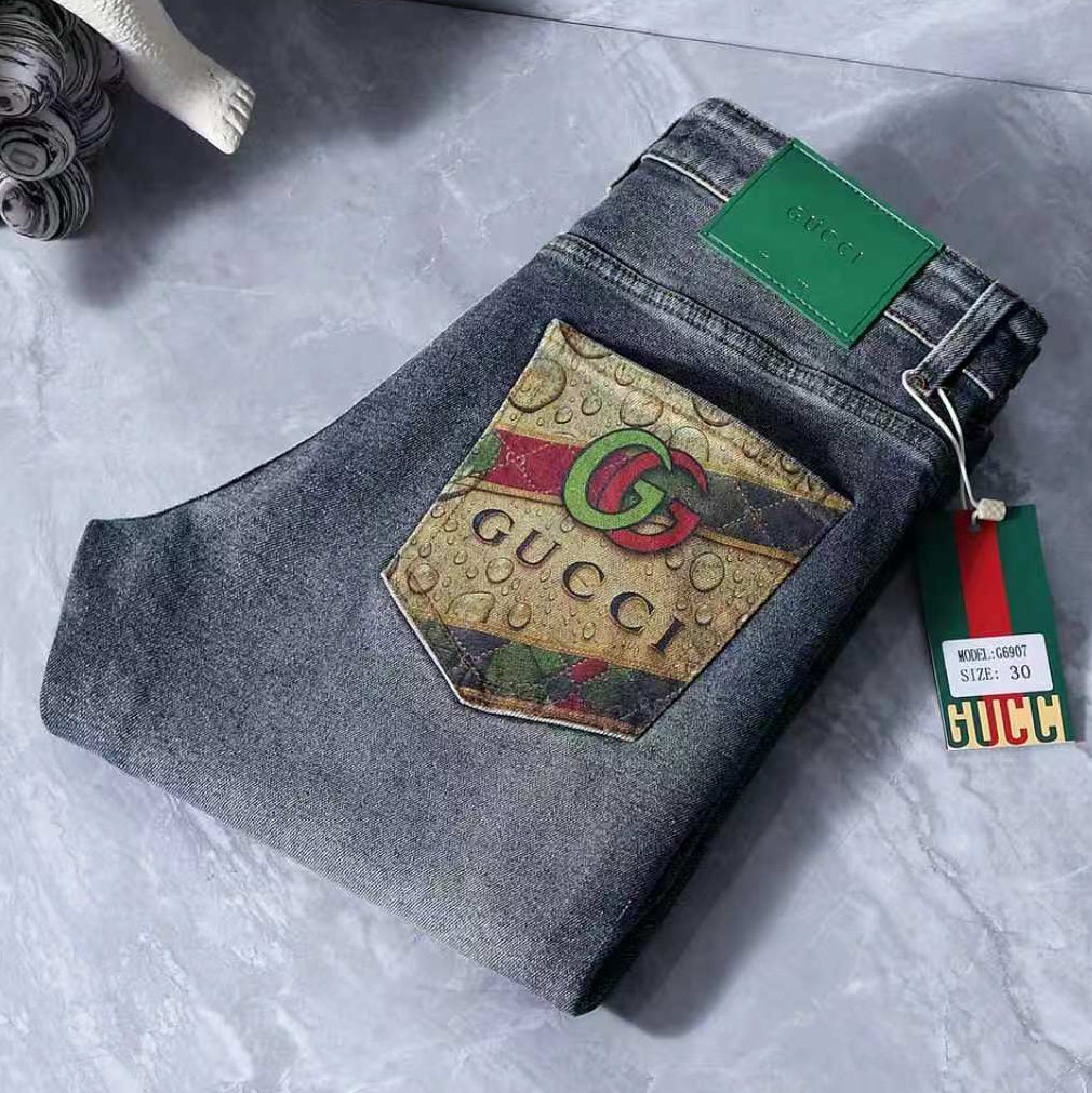 Men's Fashion Slim-Fit Straight-Leg Jeans 1026062911