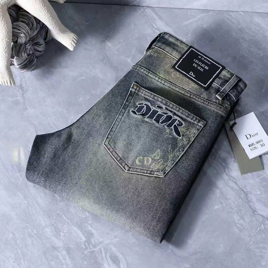 Men's Fashion Slim-Fit Straight-Leg Jeans 1026062914