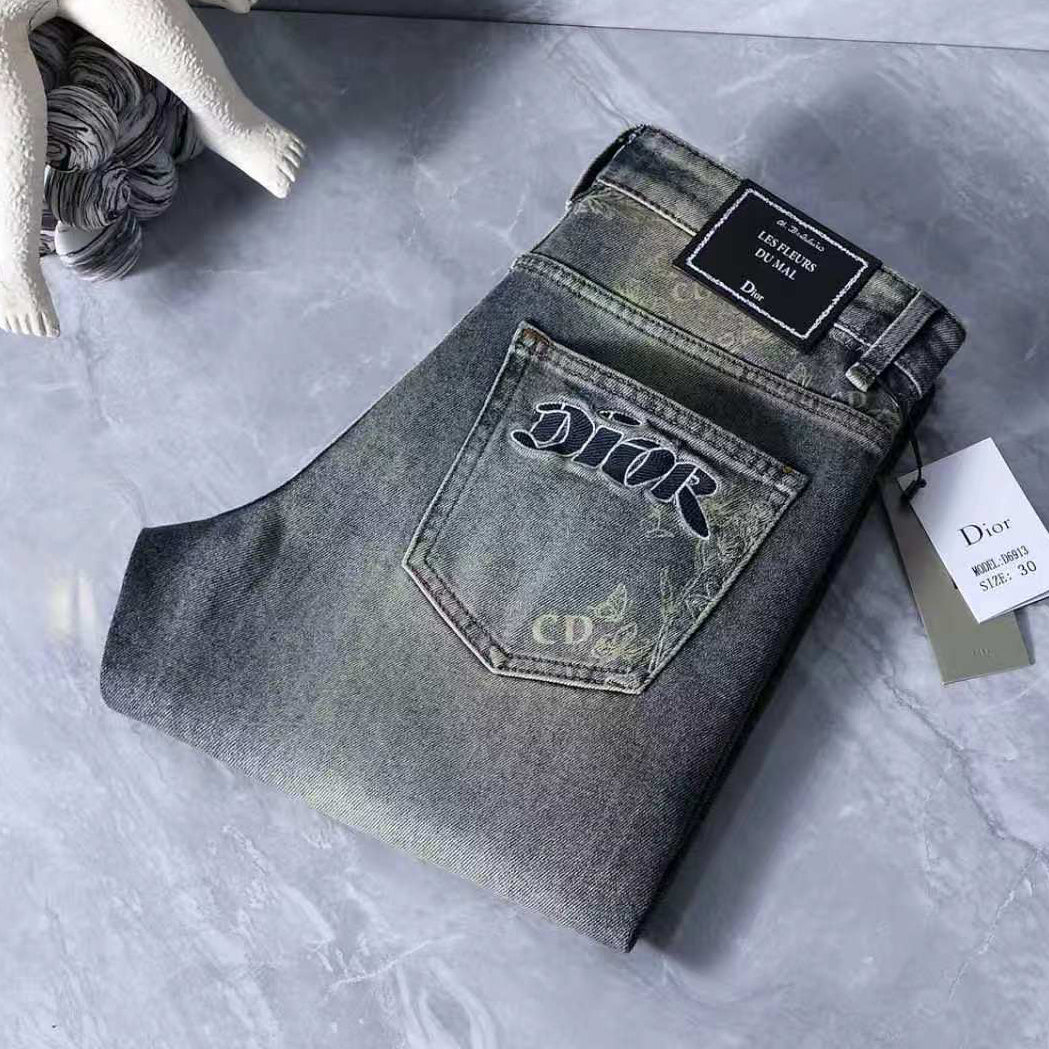 Men's Fashion Slim-Fit Straight-Leg Jeans 1026062914