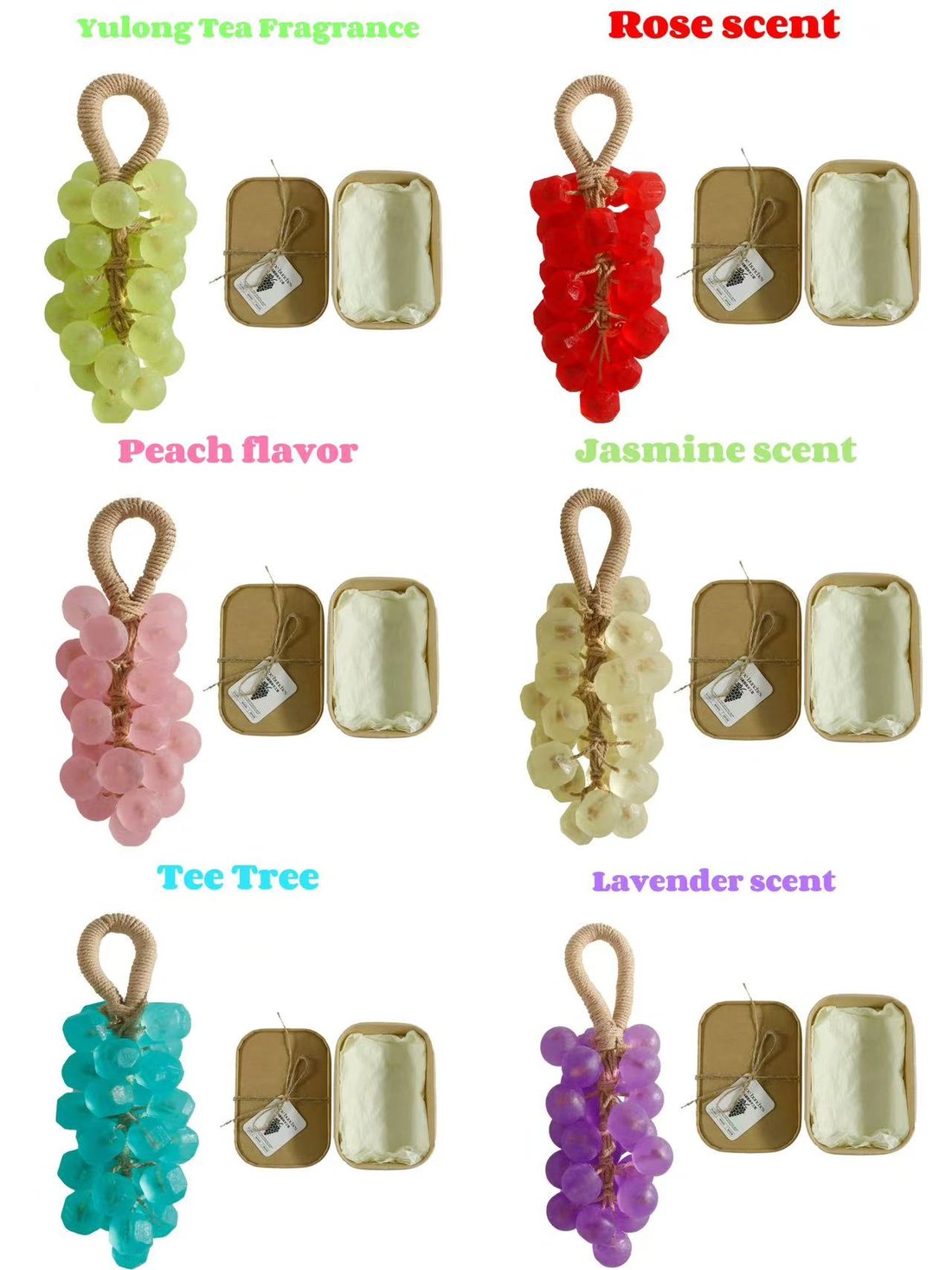 🎁🔥Hot Sale🔥Personalized Original Handmade Crystal Grape Soap Gentle Cleansing Soap