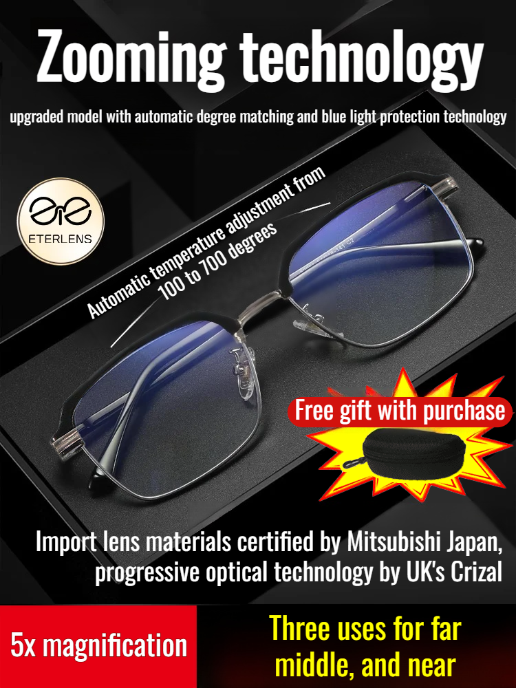 👓【Highdefinition farsighted black technology glasses】Stylish and Comfortable, Suitable for Both Women and Men!