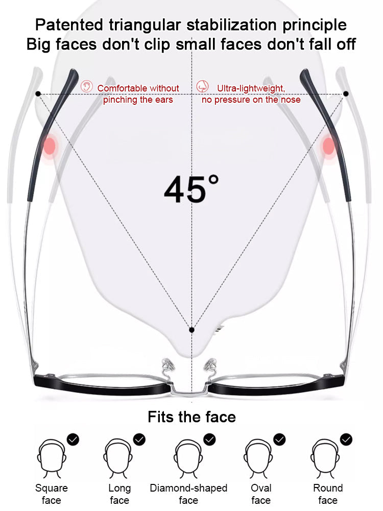 🔥Transform Your Vision with Revolutionary Auto-Zoom Glasses【Auto-focus blue light blocking reading glasses】