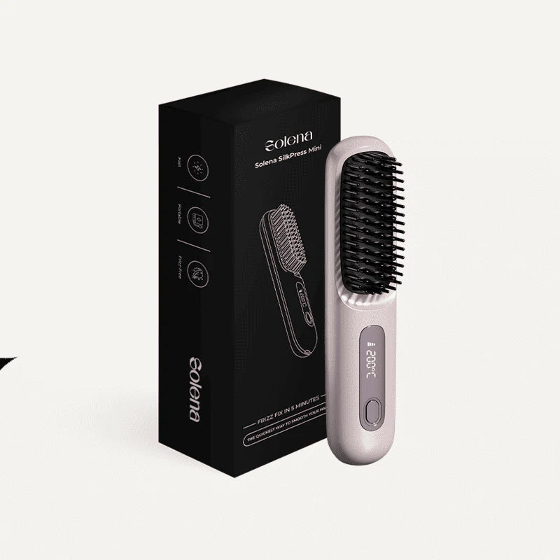 Rechargeable Hair Straightener, Portable Straightener Brush for Travel