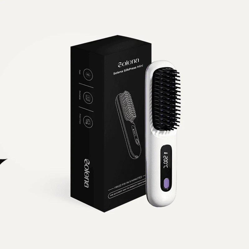 Rechargeable Hair Straightener, Portable Straightener Brush for Travel