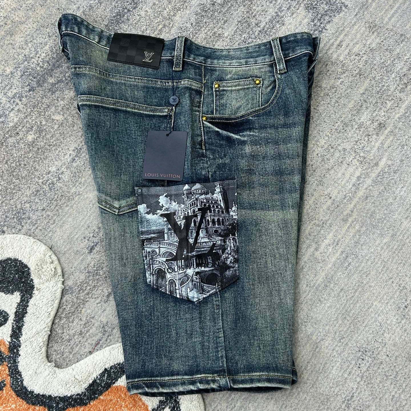 New Men's Denim Shorts 1026062505
