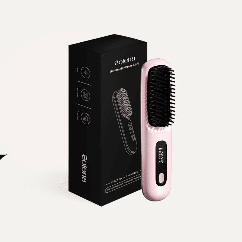 Rechargeable Hair Straightener, Portable Straightener Brush for Travel
