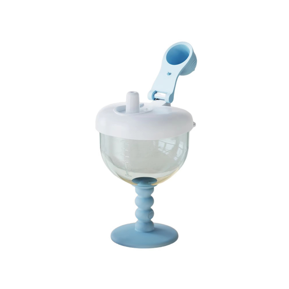 Stemmed Tumbler with Straw