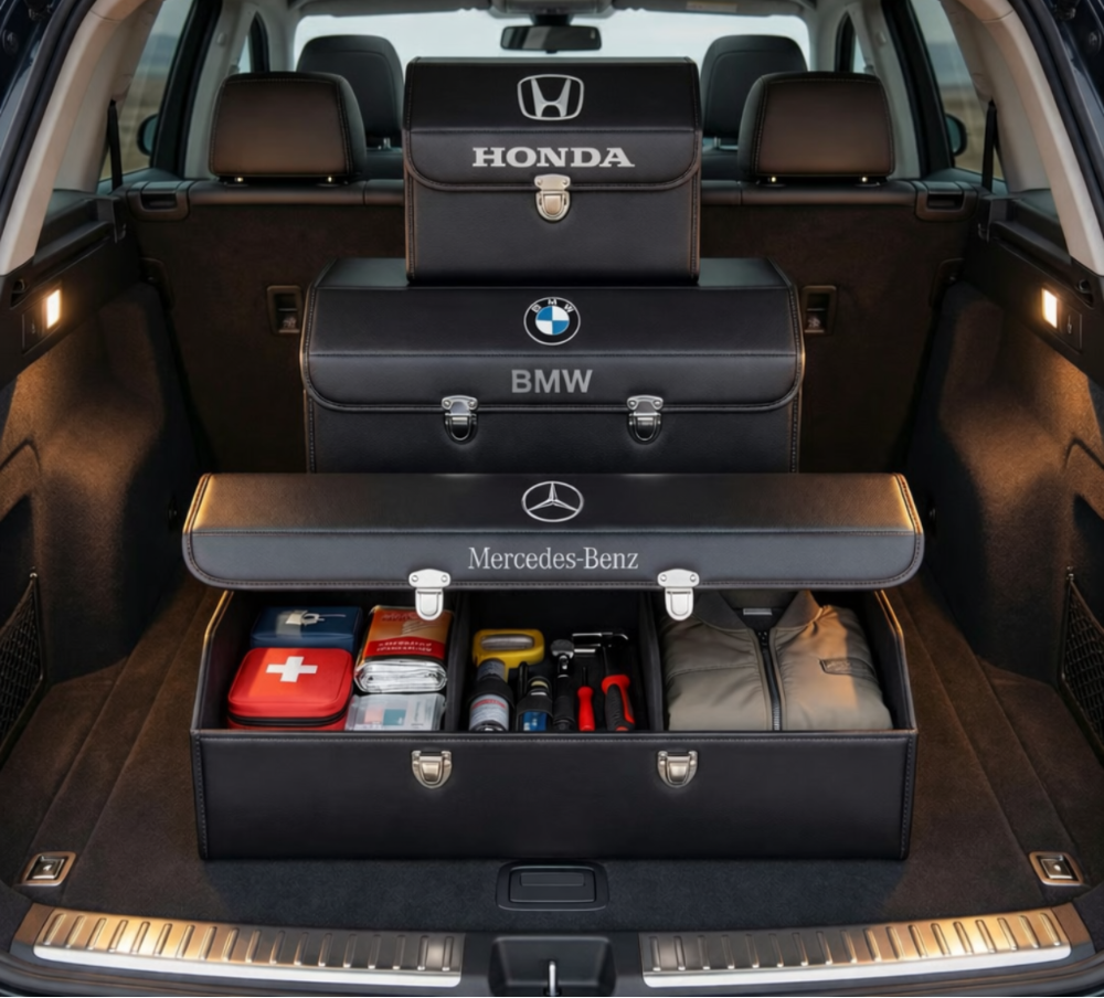 Car trunk storage box