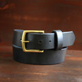 Black Handmade Vintage Men's Belt