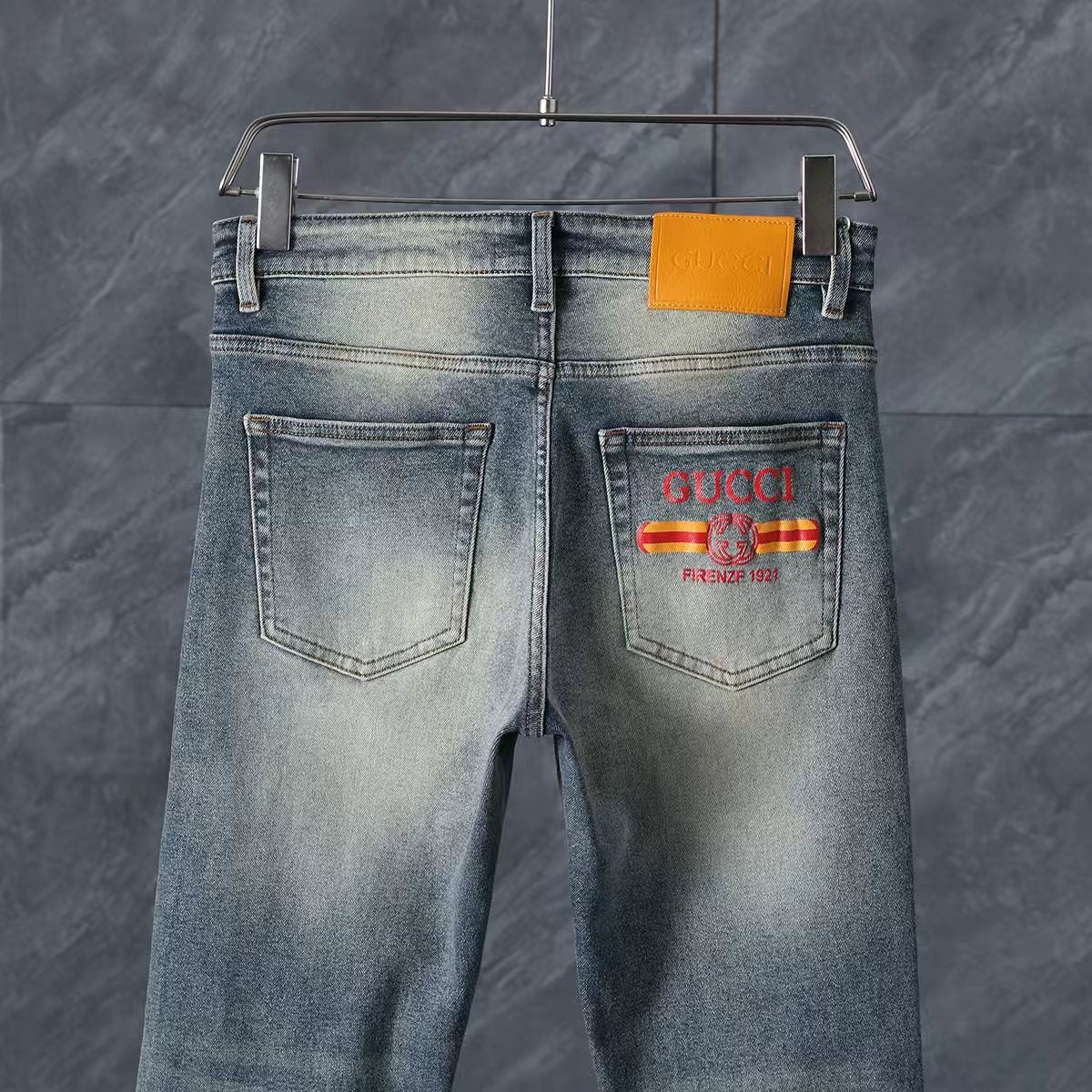 Men's Fashion Slim-Fit Straight-Leg Jeans 1026062913