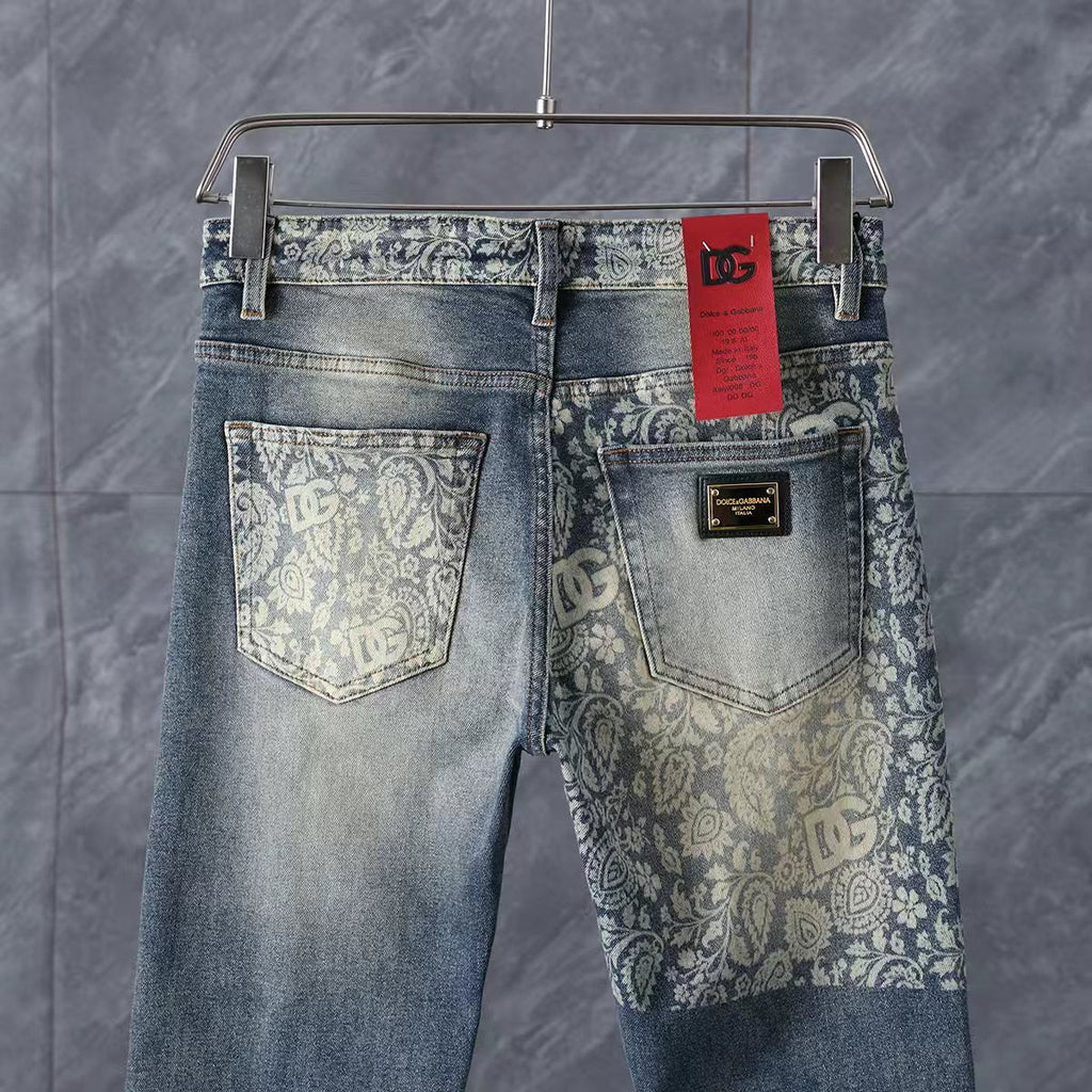 Men's Fashion Slim-Fit Straight-Leg Jeans 1026062910