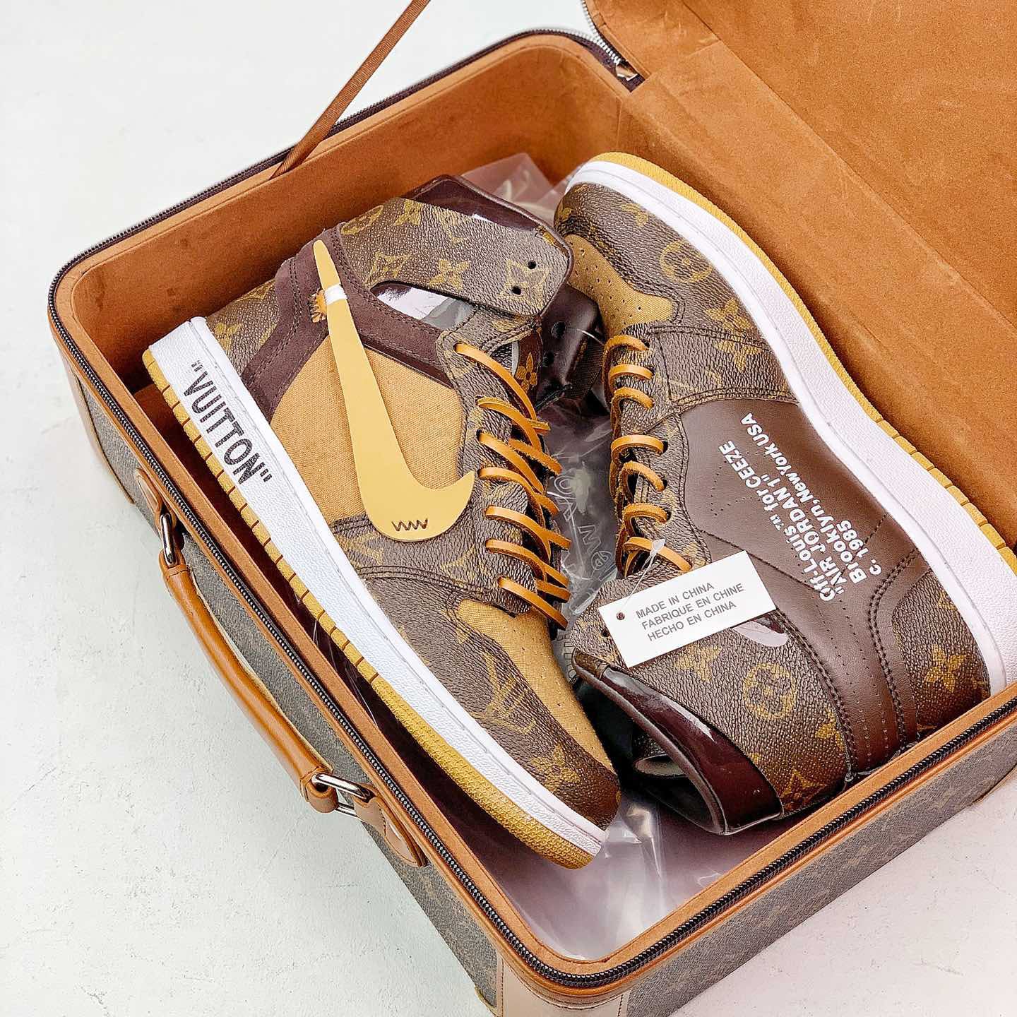 Air Jordan 1 Sneakers Brown 1026060813