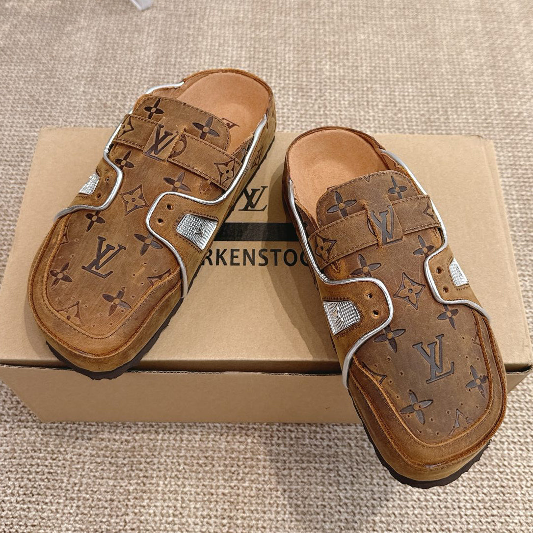 Classic Retro Boken Toe-Covered Sandals 1026062314