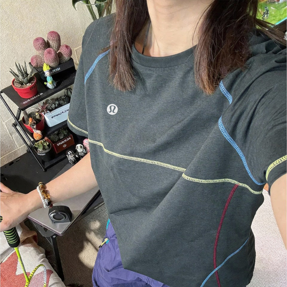 100% Cotton Color-Block T-Shirt 1026042105