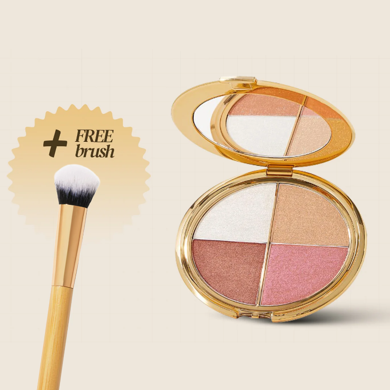 Glow Wardrobe Highlighting eye & cheek palette
