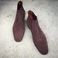 Genuine Leather Suede High Ankle Chukka Boots
