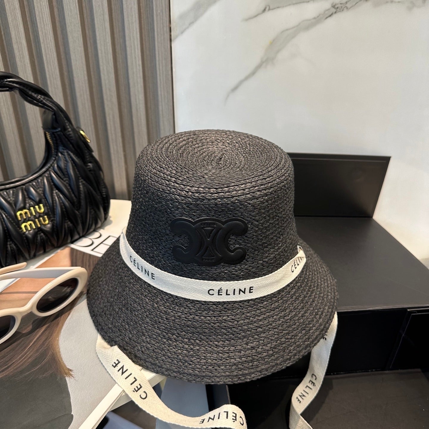 CLE Raffia woven straw hat 0725070301