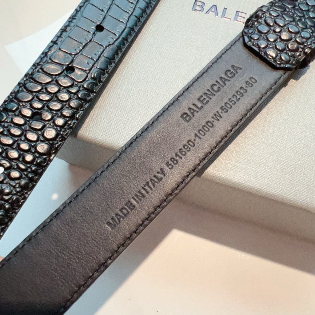 New Crocodile-Print Belt 1026062206