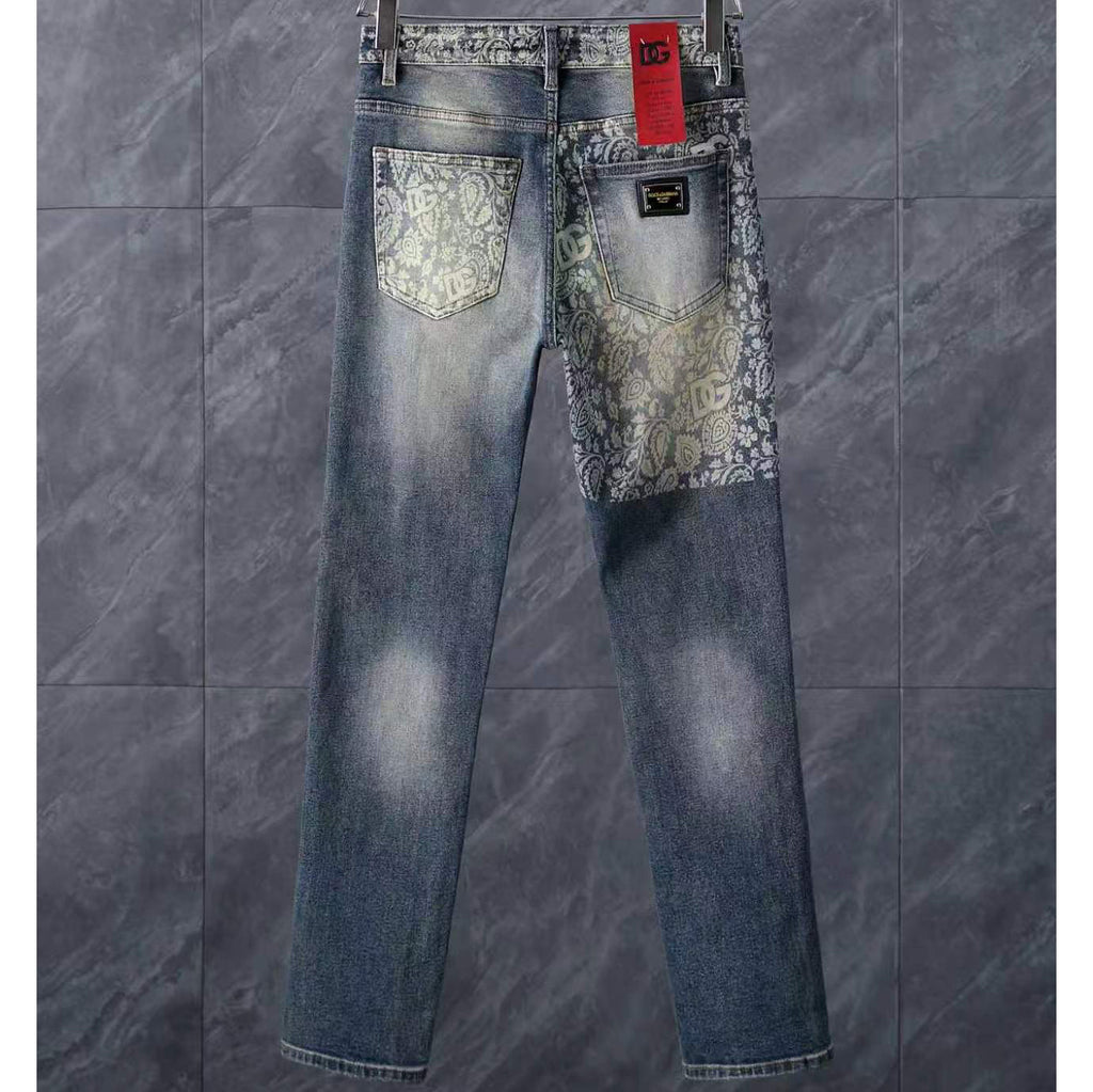 Men's Fashion Slim-Fit Straight-Leg Jeans 1026062910