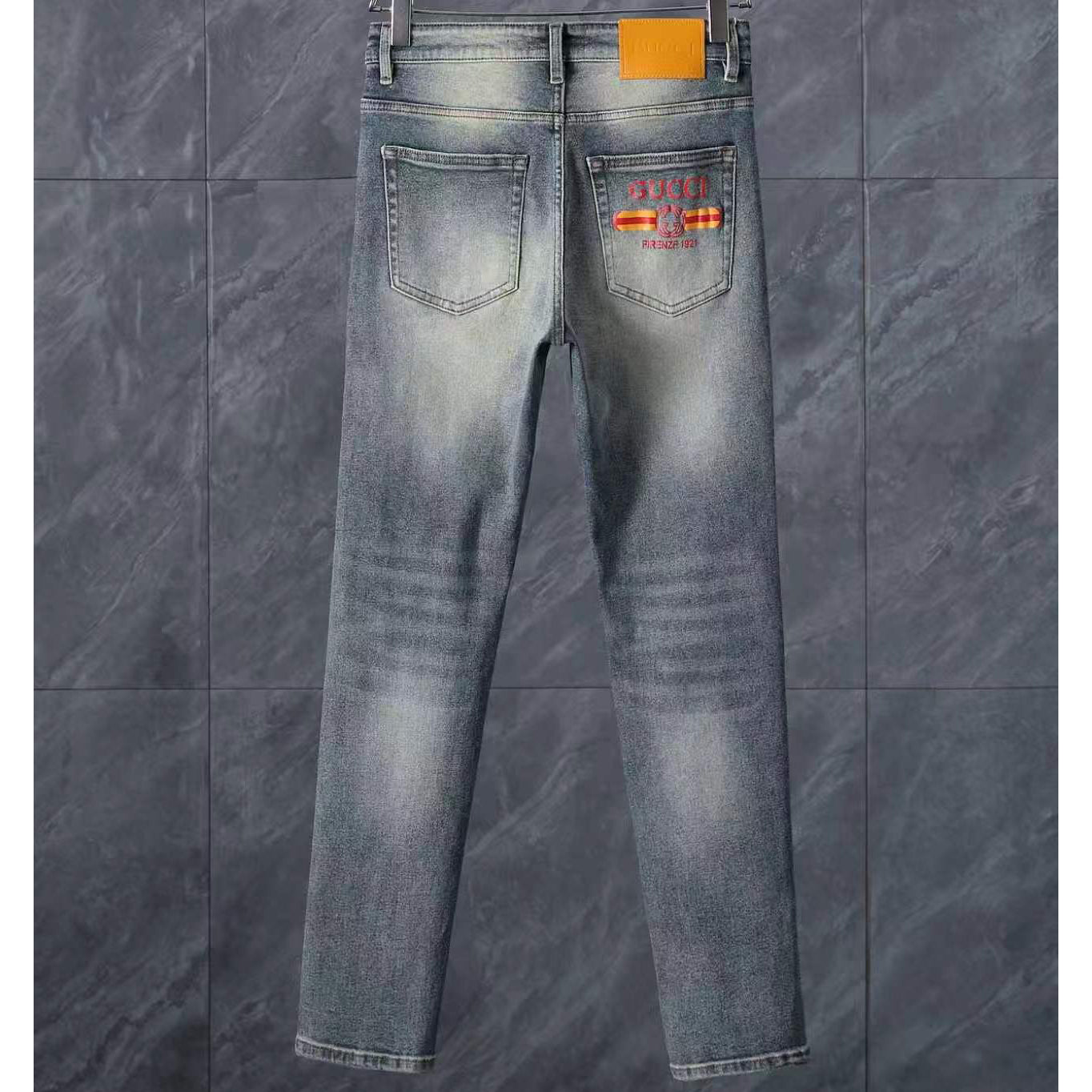 Men's Fashion Slim-Fit Straight-Leg Jeans 1026062913
