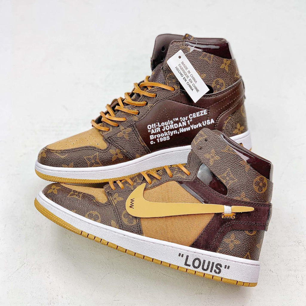 Air Jordan 1 Sneakers Brown 1026060813