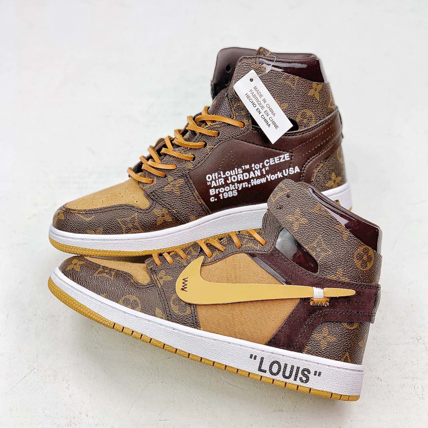 Air Jordan 1 Sneakers Brown 1026060813