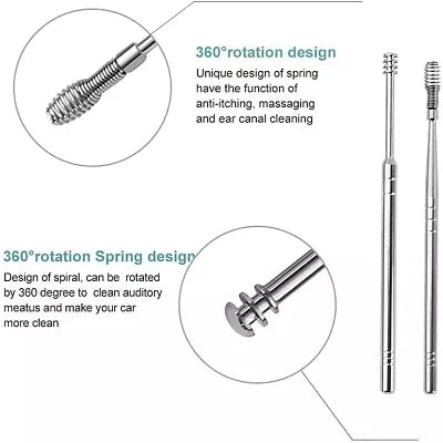 Safe Stainless Steel Ear Cleaning Tool Set