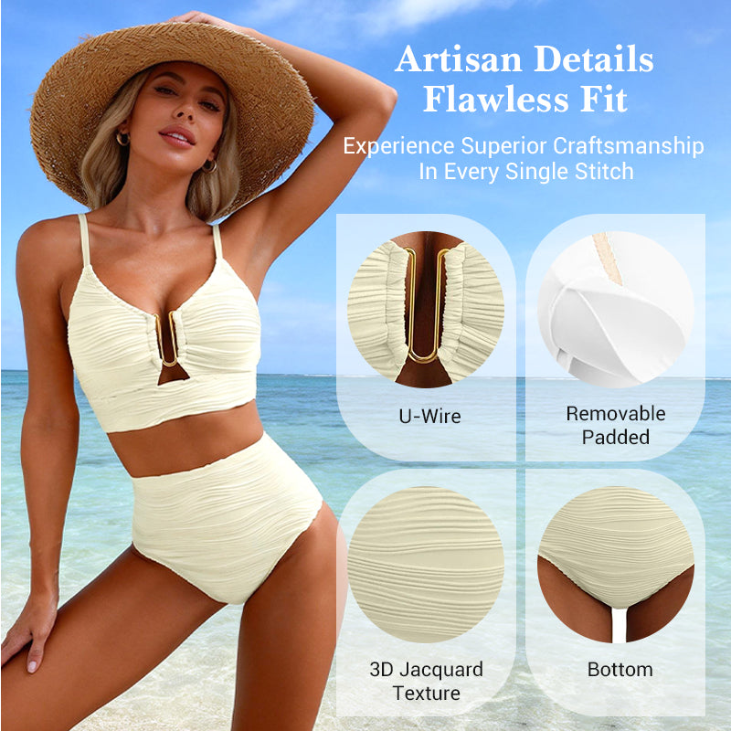 💐🏆#1 Best Seller 50% Off💕Women's Push Up High Waist Bikini