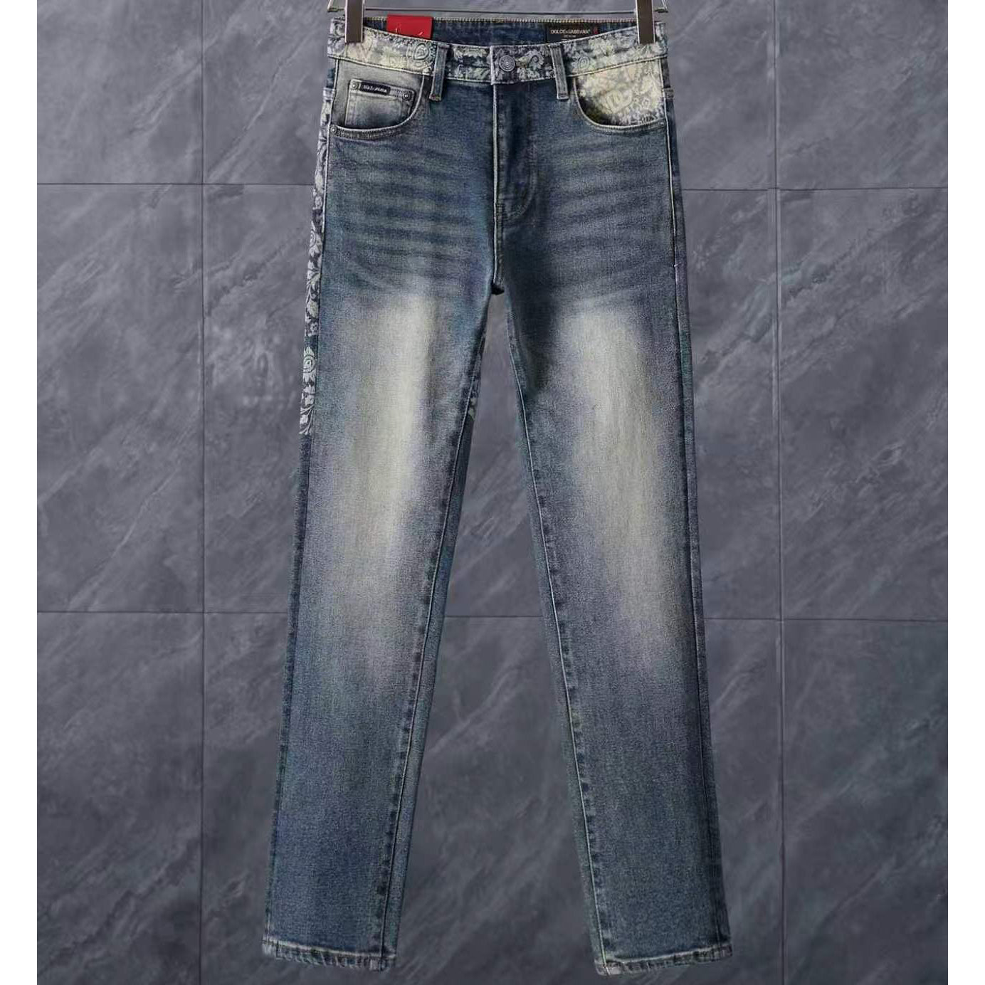 Men's Fashion Slim-Fit Straight-Leg Jeans 1026062910