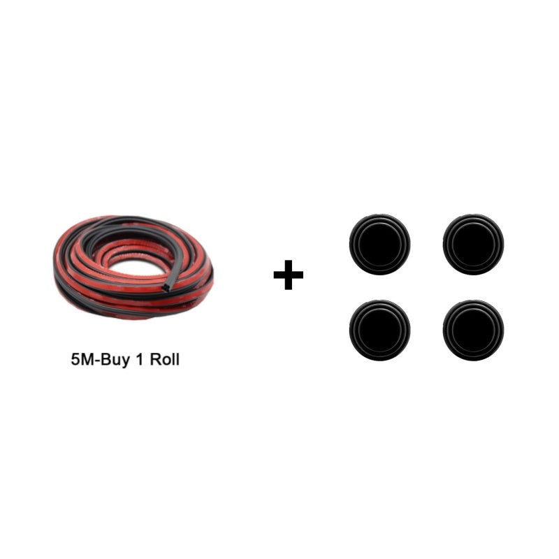🔇5-hole Automotive Dust-proof and Shock-absorbing Sealing Strip