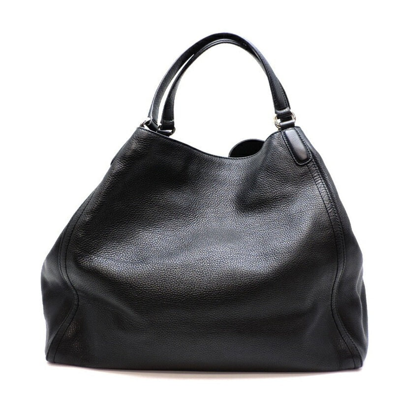 G Interlocking Tassel Bag Women's Tote Leather Black PD0423112117