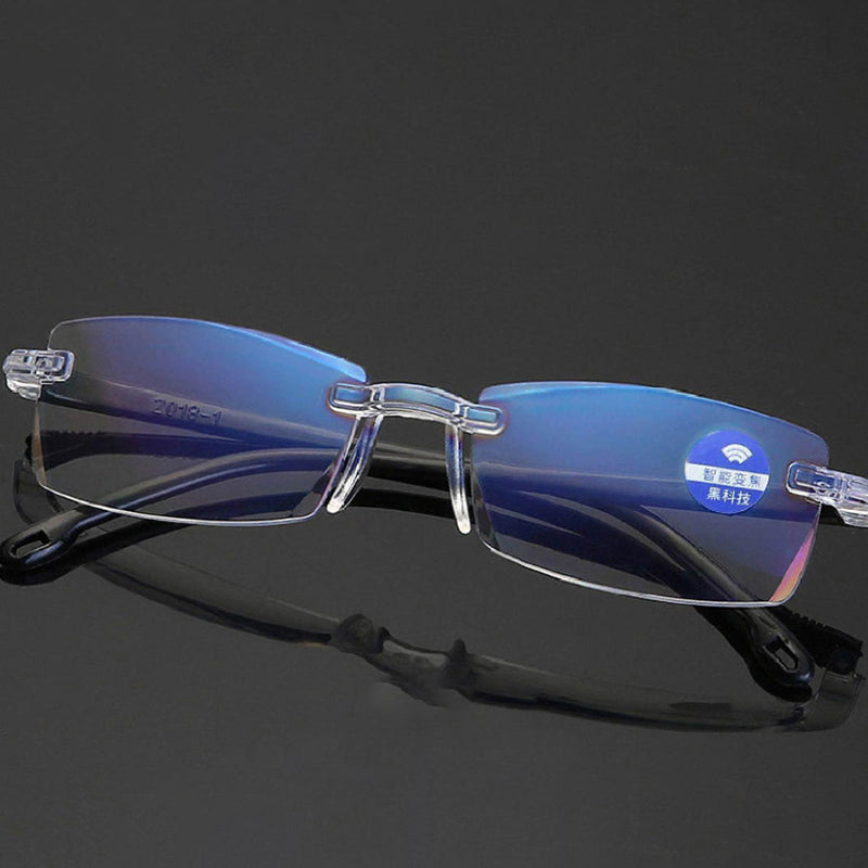 Auto-Focus Glasses 🌟 The lens power automatically adjusts between 100 to 700 degrees to suit your vision needs 🌟 Suitable for various face shapes and stays secure even during vigorous activities 🌟