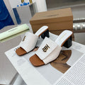 Thick heel sandals slippers 1824041117