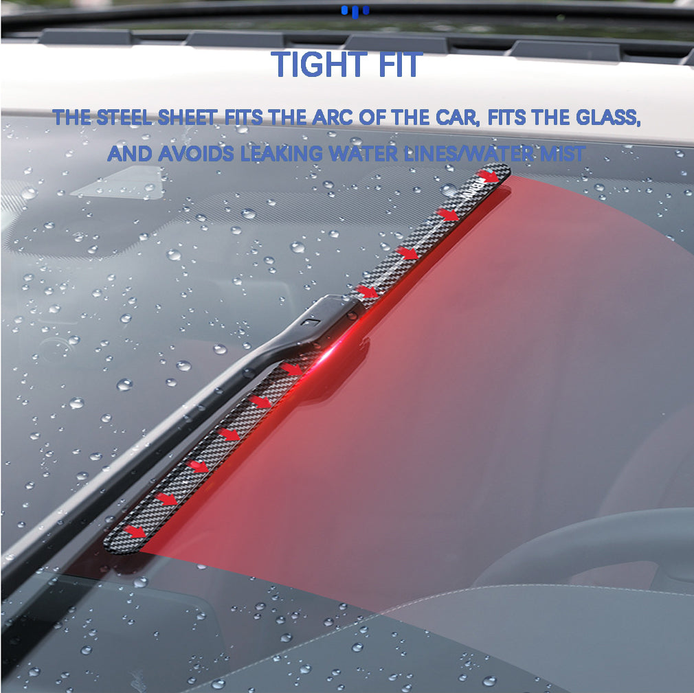 Quiet, Boneless Carbon Fiber Windscreen Wipers