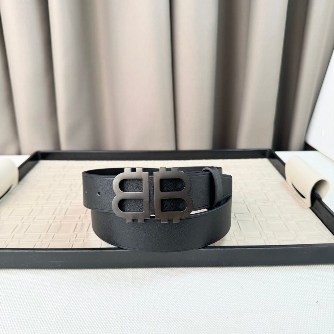 Men's Crocodile-Patterned Calfskin Belt 1026062211