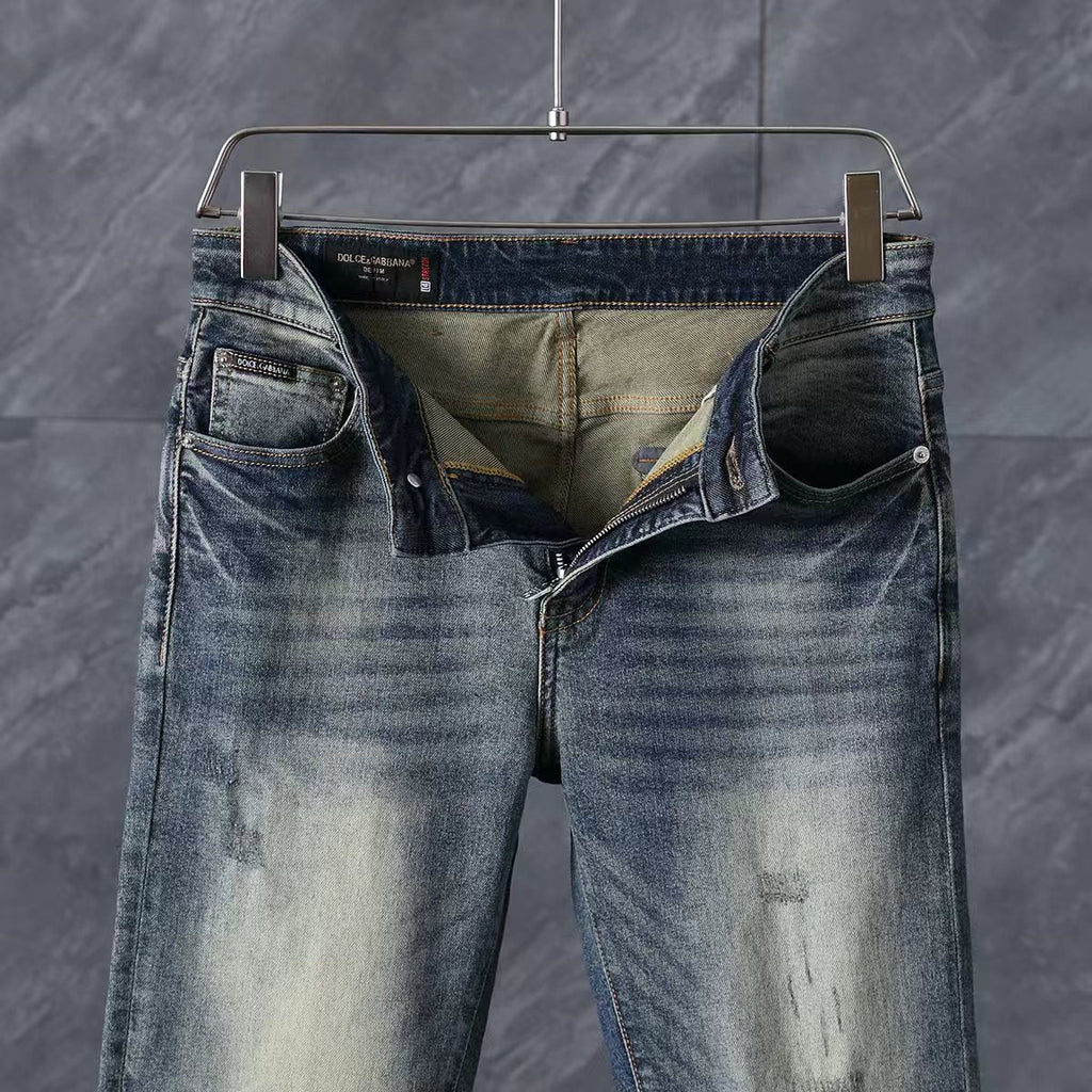 Men's Fashion Slim-Fit Straight-Leg Jeans 1026062902