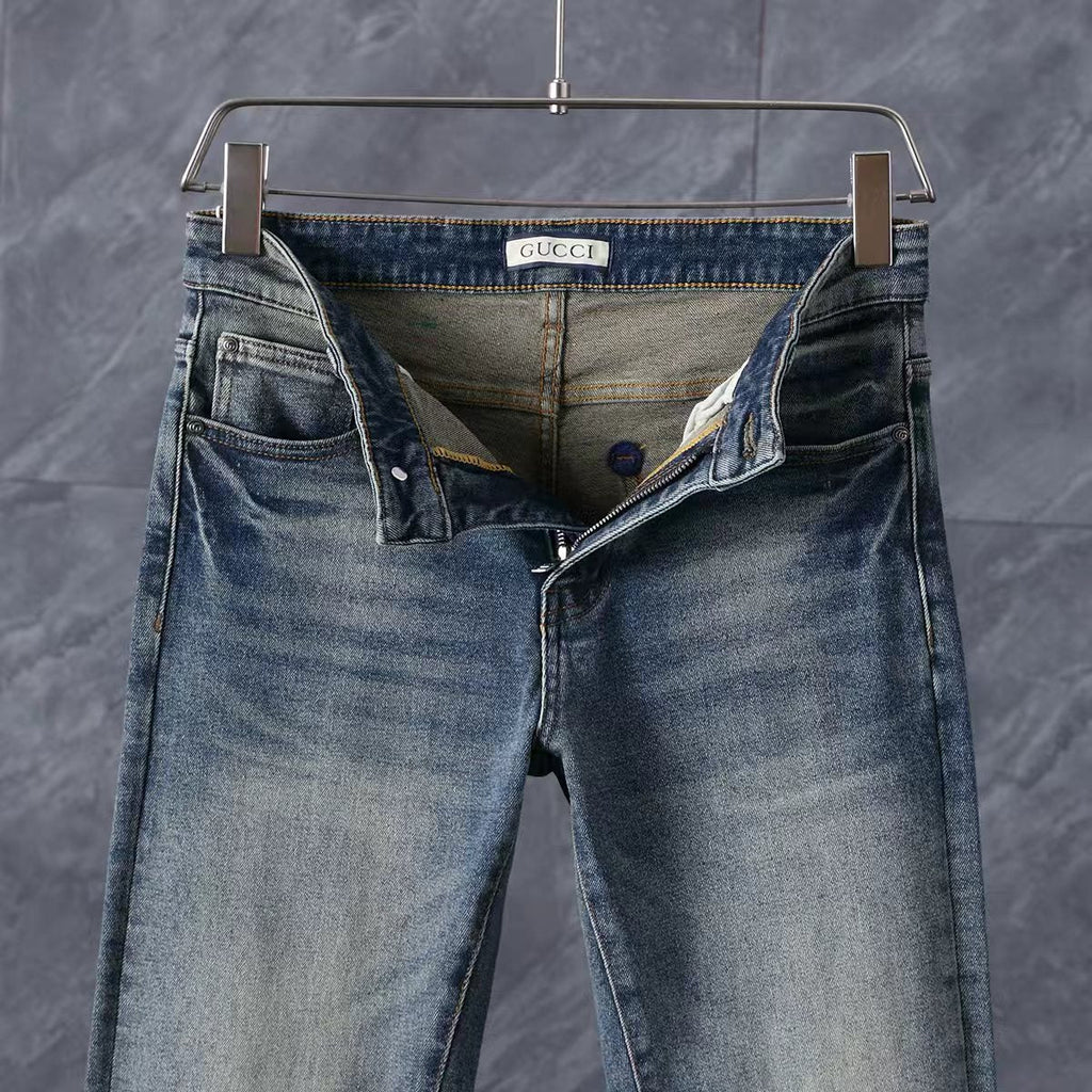 Men's Fashion Slim-Fit Straight-Leg Jeans 1026062911