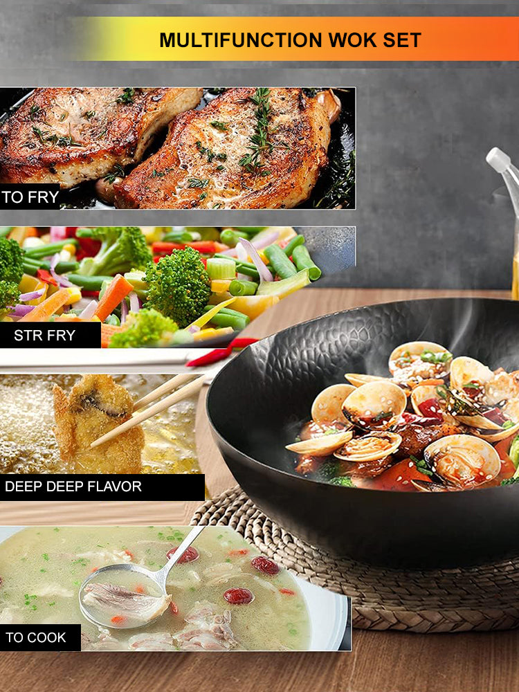 🔥【Hand-made Hammered Pot】Unlock Culinary Mastery with Japan's Legendary Rust-Free Iron Pan!