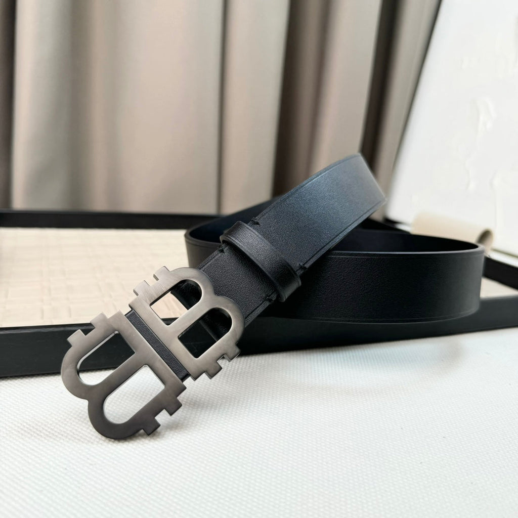 Men's Crocodile-Patterned Calfskin Belt 1026062211